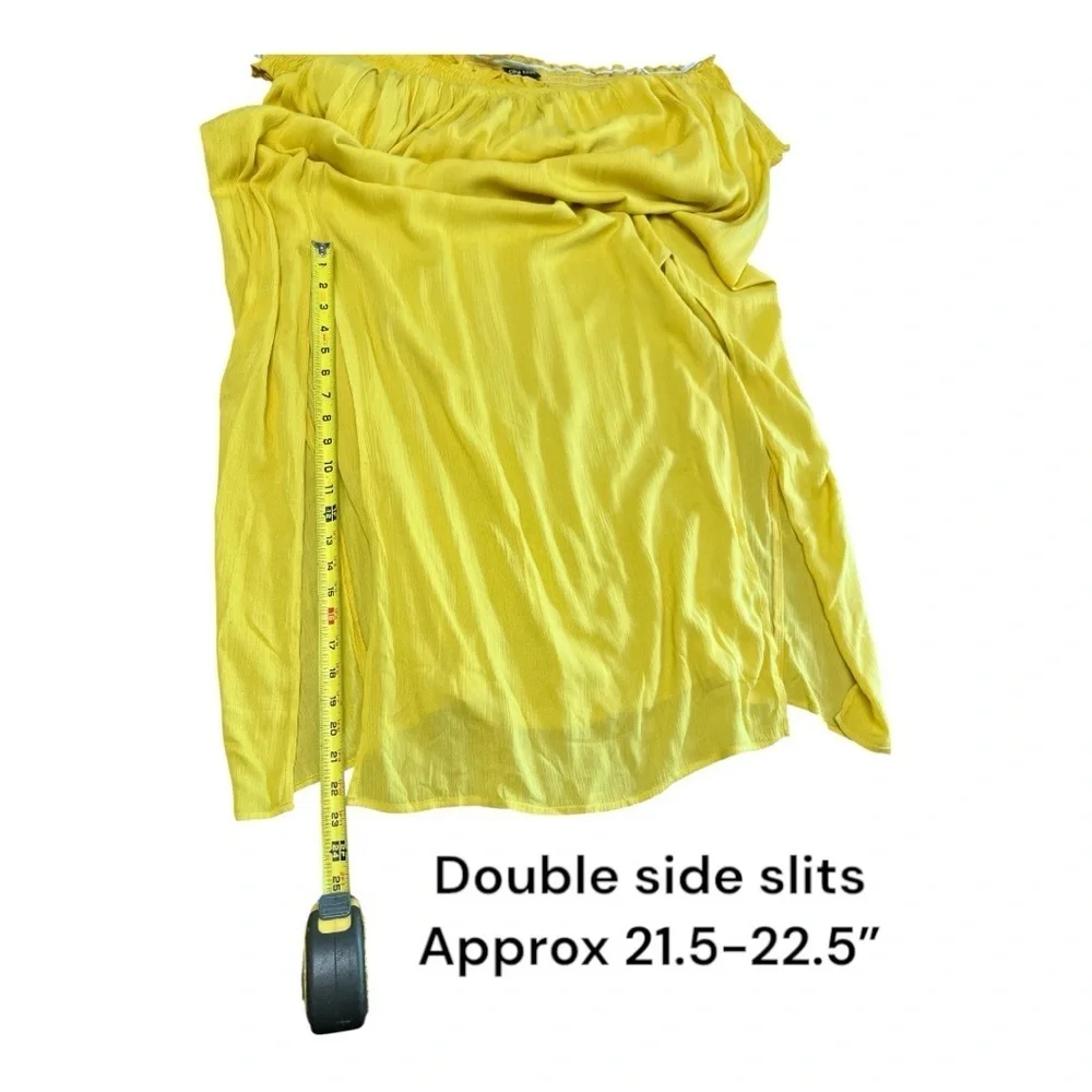 🎉HOST PICK🎉 City Chic Yellow Cowl Neck Pleated Maxi Dress - Picture 10 of 13